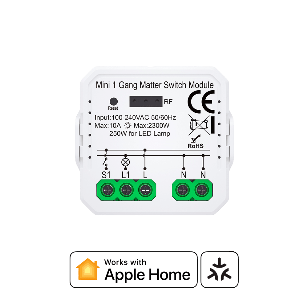 розумне реле Matter HomeKit модульне